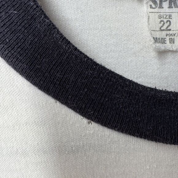 Vintage Sprint 80s Ringer T Shirt Racing Liverpool Raceway USA vs Australia Coke - Picture 8 of 13